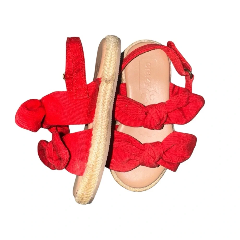 Crazy 8 Red Bow Espadrille Sandals